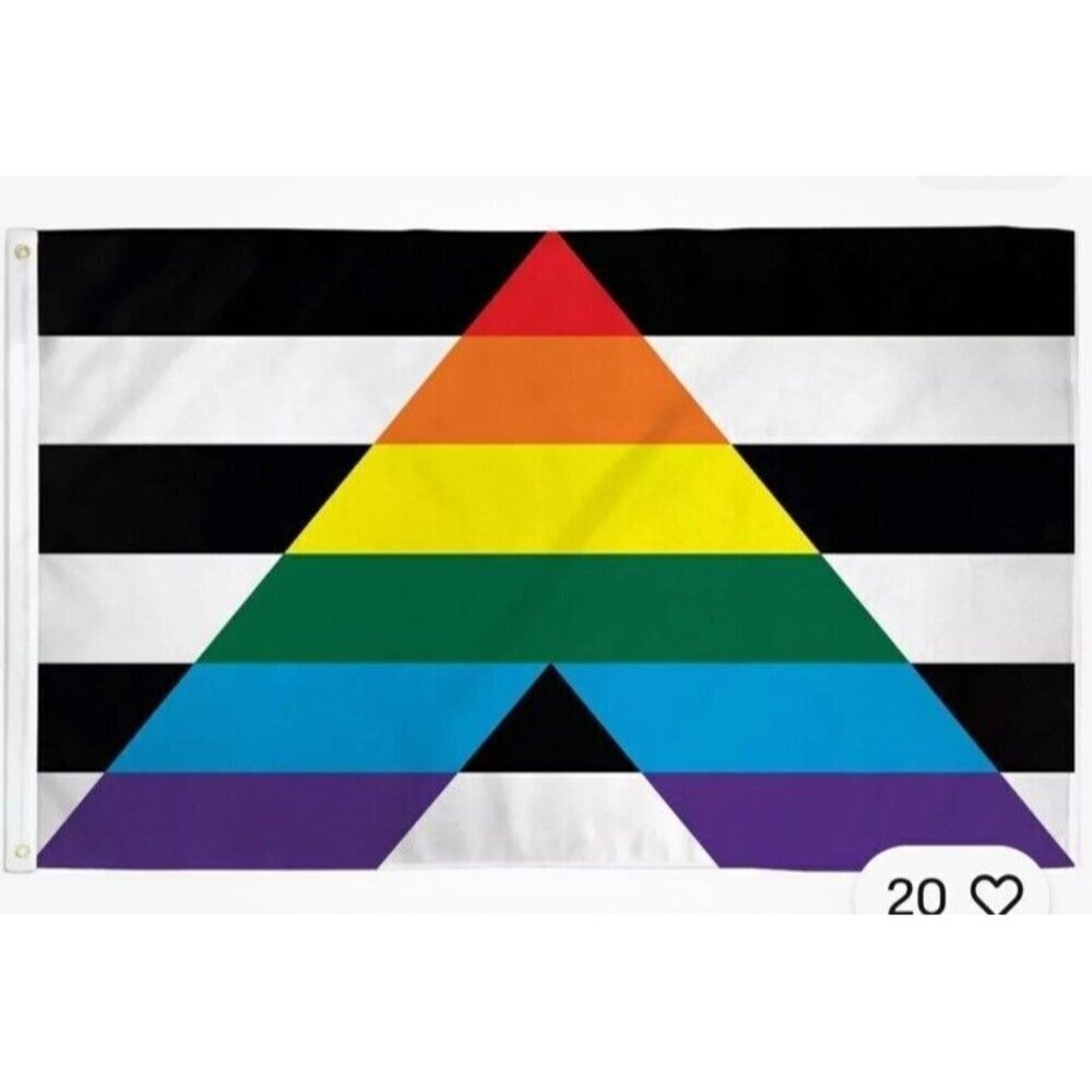 Gay Straight Alliance Flag small GSA Rainbow Pride Gay Lesbian LGBT Gender‎
